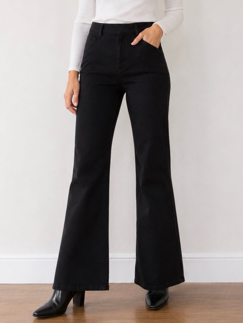 GAP Black High Rise Flare Pants